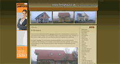 Desktop Screenshot of fertighaus1.at